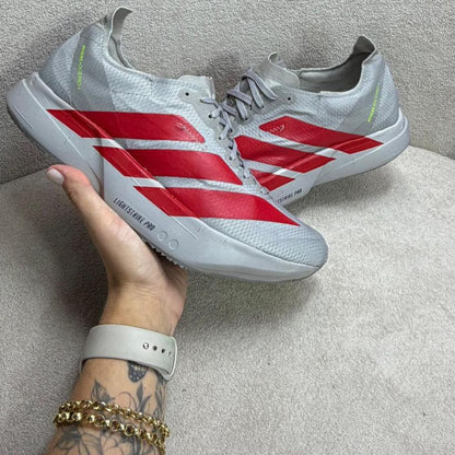 ADIDAS ADIZERO ADIOS PREMIUM - Cinza/Vermelho