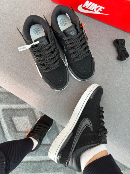 Dunk low twist preto camurça